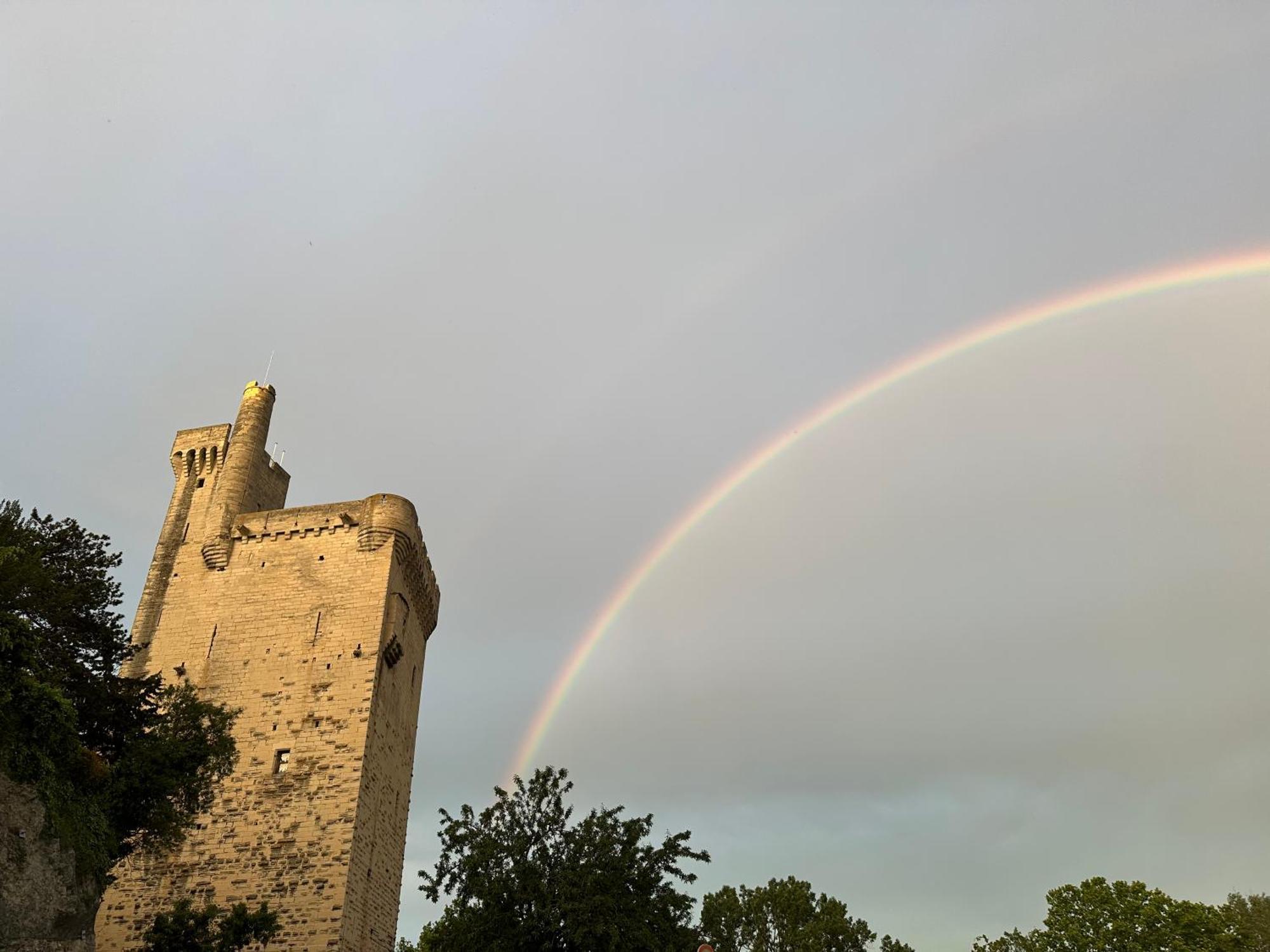 Charmante Petite Maison Avec Vue Panoramique, En Centre Historique, Proche D'Avignon, Ancienne, Renovee, Climatisee, Terrasse, Parking Public Gratuit Villeneuve-lès-Avignon Exterior foto